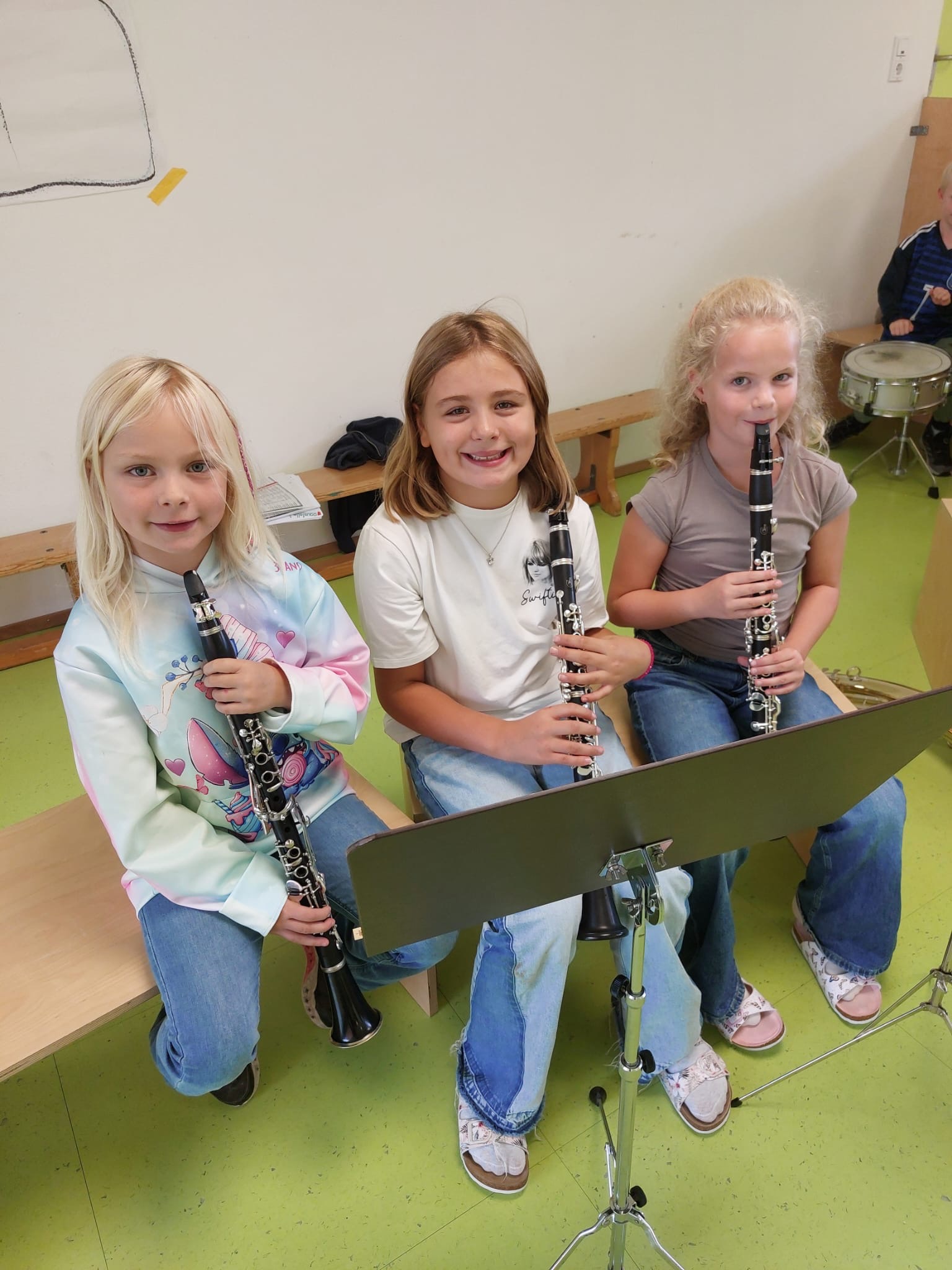 Kinder der Bläserklasse
