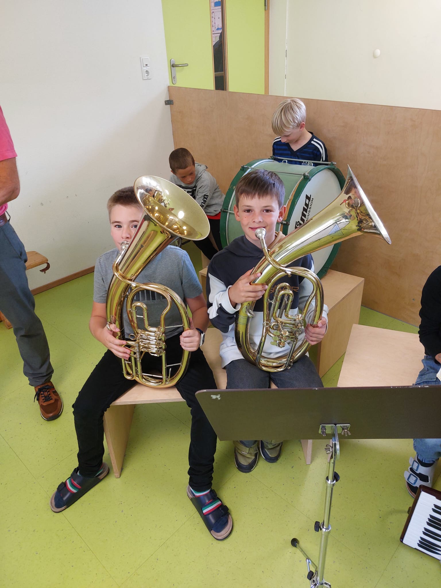 Kinder der Bläserklasse